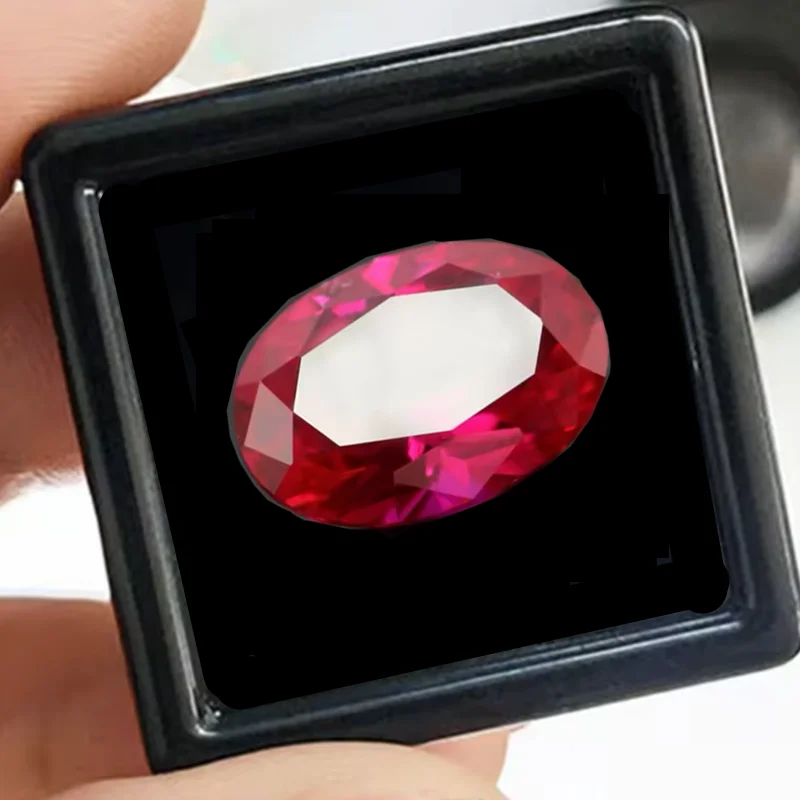 

Pretty Ruby Stone Gem Oval Cut 13×18mm 14.0ct Pass UV Test Mohs Hardness Gems for Jewelry Making/Setting/Collect Gem Beads