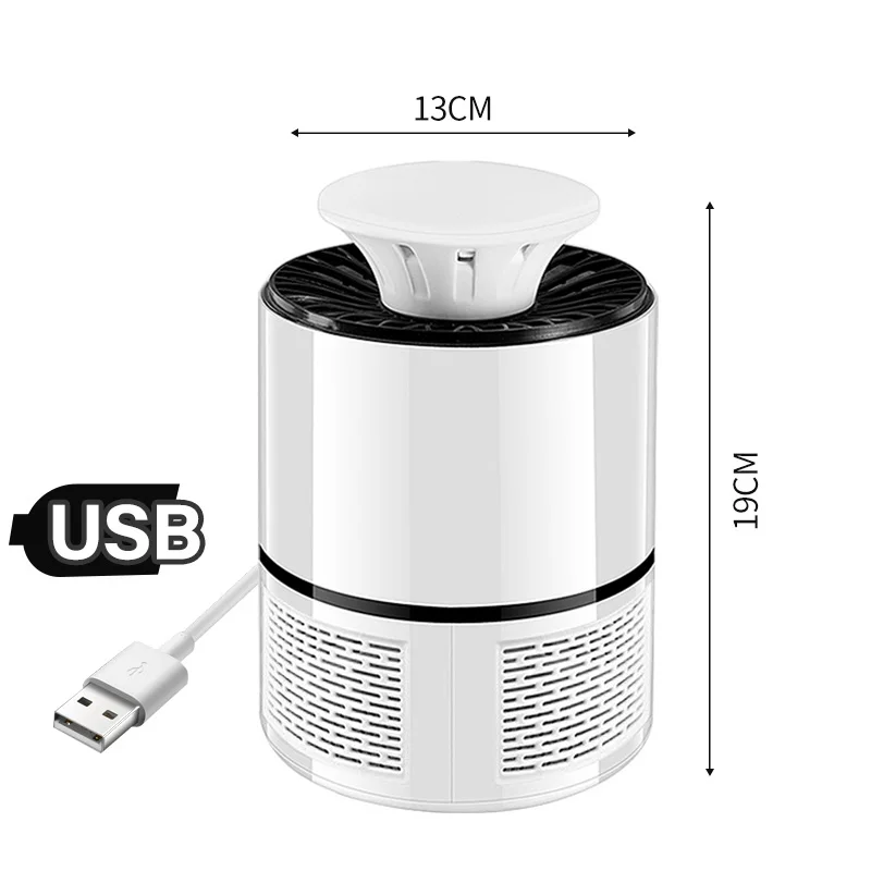 Luz azul UV portátil para el hogar, cargador USB, trampa para mosquitos, repelente de moscas, lámpara LED antimosquitos que ayuda a un buen sueño