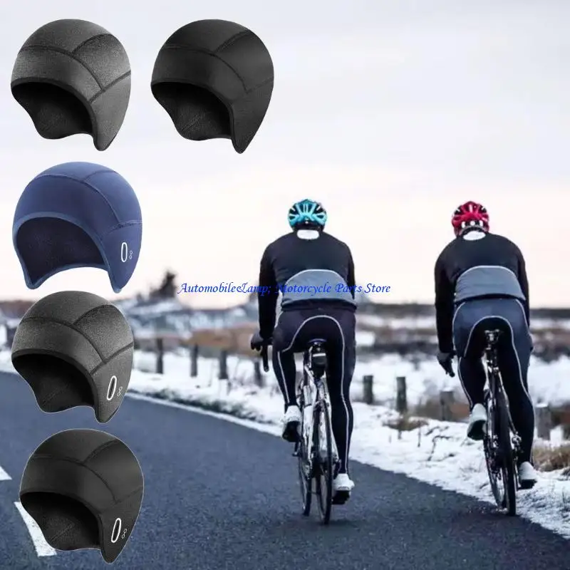 

H7BD термостойкий головной убор, водостойкая подкладка для шляпы для велосипедистов, путешествующих в холодную погоду