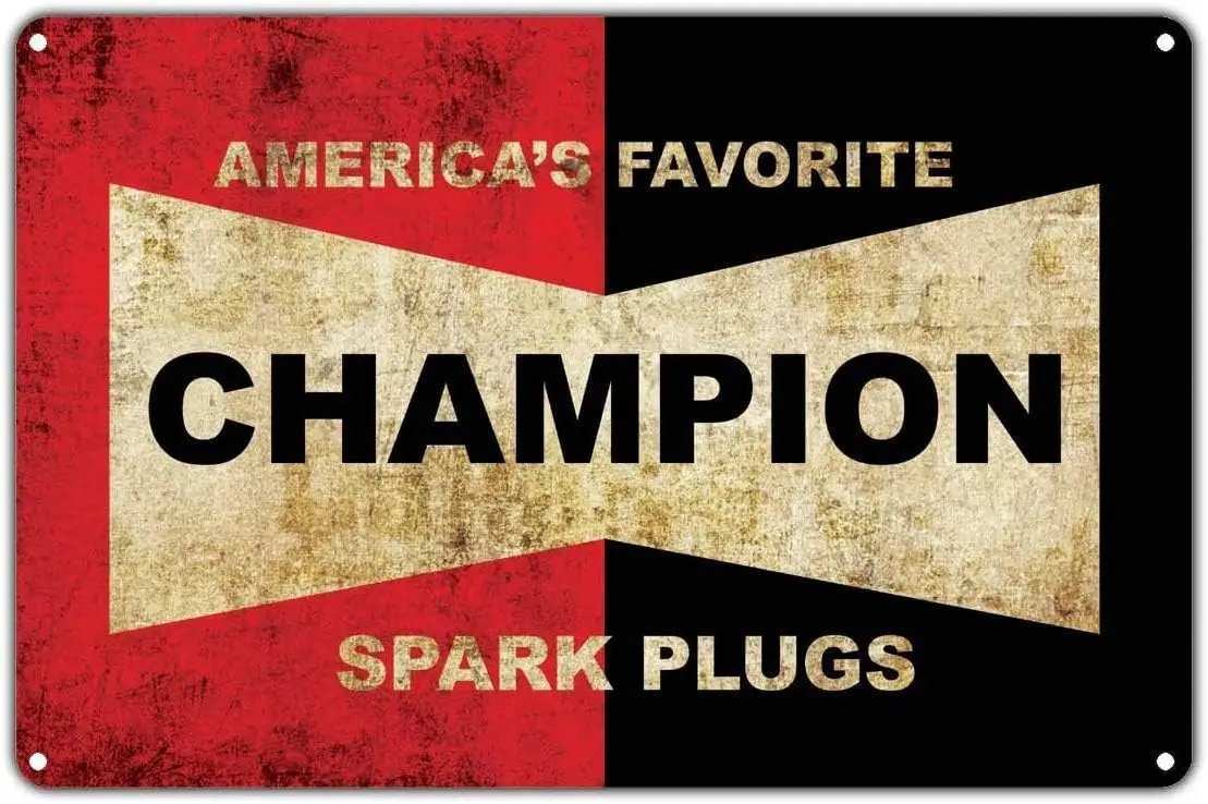 Americas Favorite Spark Plugs Vintage Blechschild als Wanddekoration
