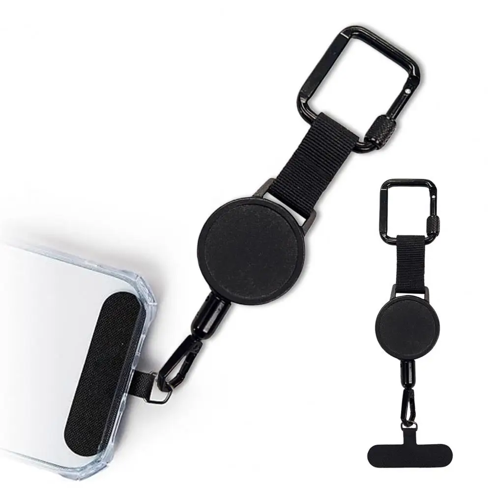 Anti-Theft Phone Tether with Belt Clip Retractable Steel Line Locking Carabiner Prevent Drops Phone Leash for Travel Hiking - náhled 2