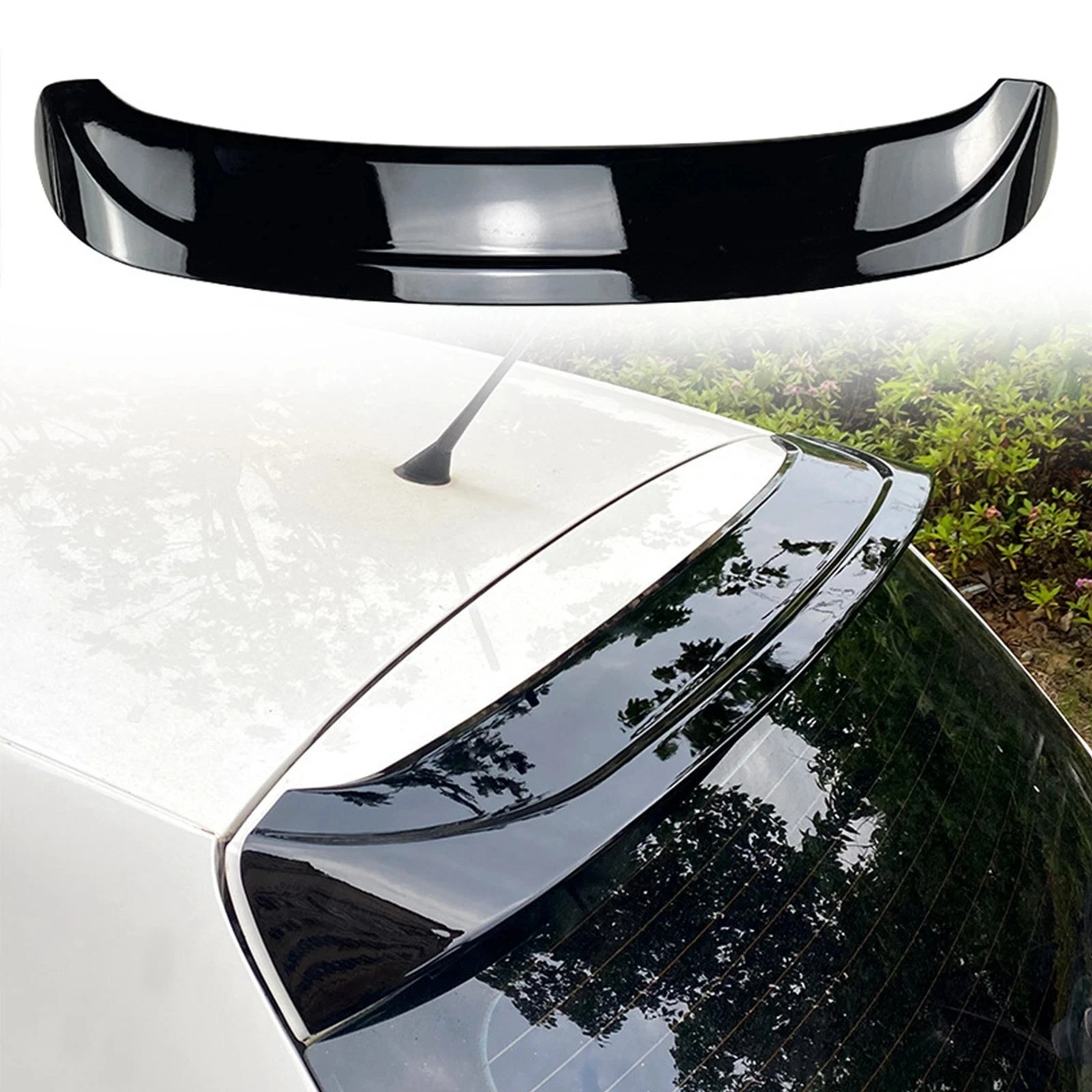 

Car Rear Upper Spoiler Wing For VW POLO MK5 6R 6C 2009-2017 Glossy Black Rear Roof Spoiler Tail Wing