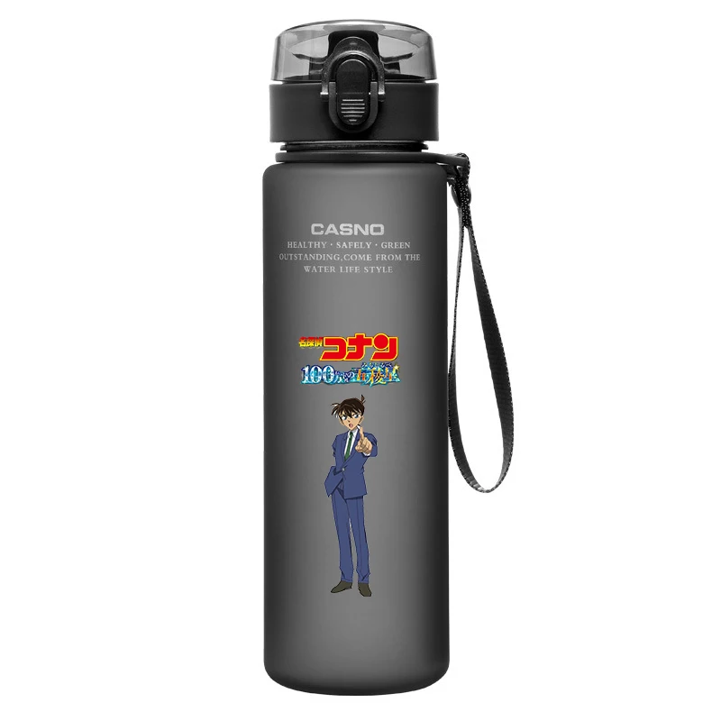 Anime Waterfles Conan Edogawa Kuroba Kaito Kudou Shinichi 560Ml Draagbare Sport Plastic Beker Camping Fitness Fles Cadeau