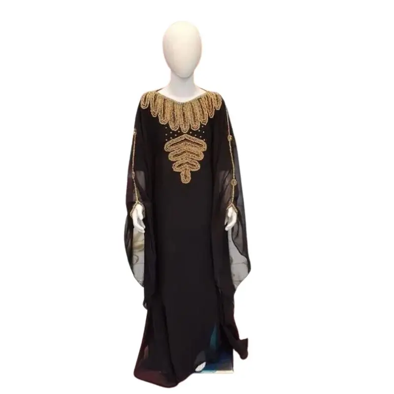 Caftan Girls Dress Traditional Ethnic Groups Kids Dubai Kids Abaya Moroccan Georgette Princess Dress