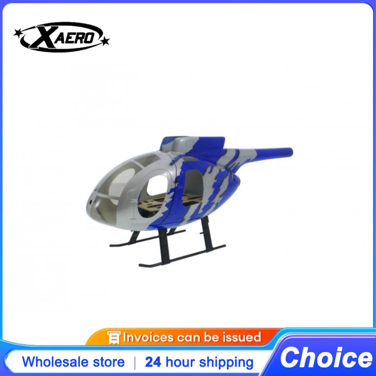 

Корпус вертолета ROBAN 450 Size MD-500E G-JIVE Blue Scale из стекловолокна для вертолетов 450 размера