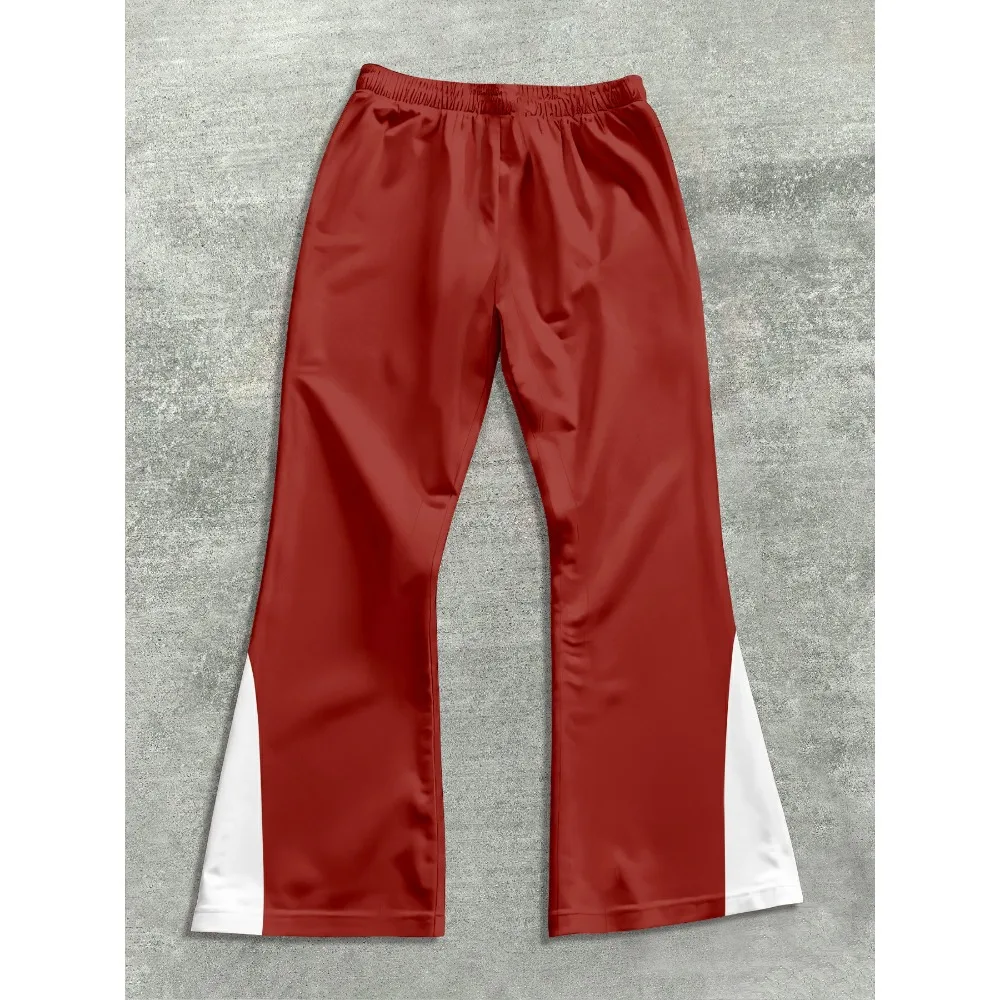 Heren Casual Street Style Trendy Cross Print Modieus Licht uitlopend Zwart en Wit Color-Block Design Joggingbroek Herenbroek