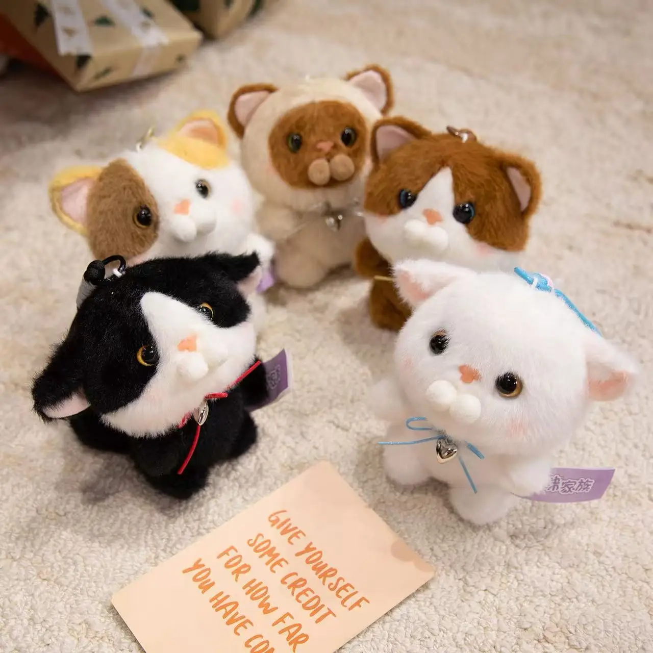 Latest Tuanzi Cat Backpack Pendant Keychain Filled Plush Toy Handmade Doll Cartoon Anime Cute Children's Birthday Gift Doll