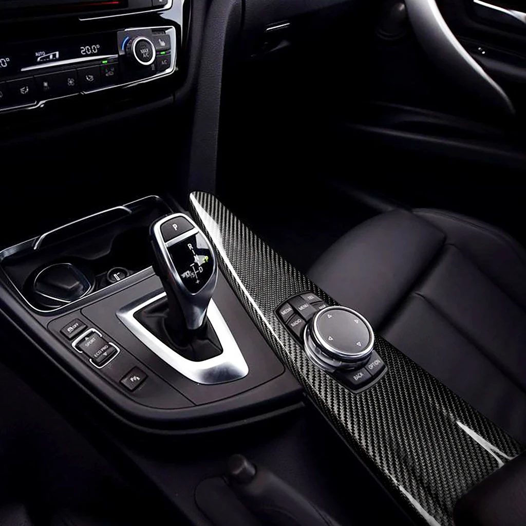 

For BMW 3 Series F30 2013-2018 F33 F34 F36 2014-2018 Carbon Fiber Center Console Gear Panel Car Interior Accessories Cover Trim