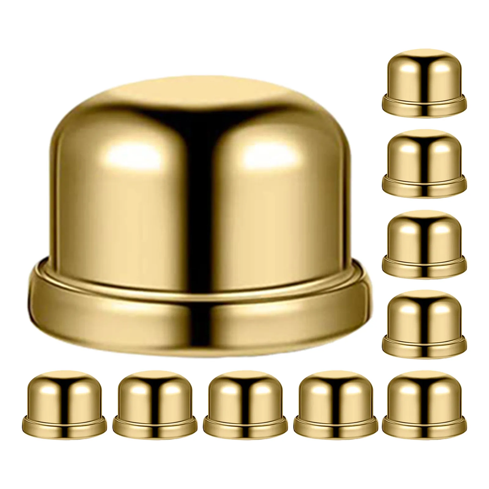 

10Pcs Decorative Lamp Shade Finials Gold Elegant Table Lamp Finial Knobs for Harp Holder Desk Light Fixture Accessory