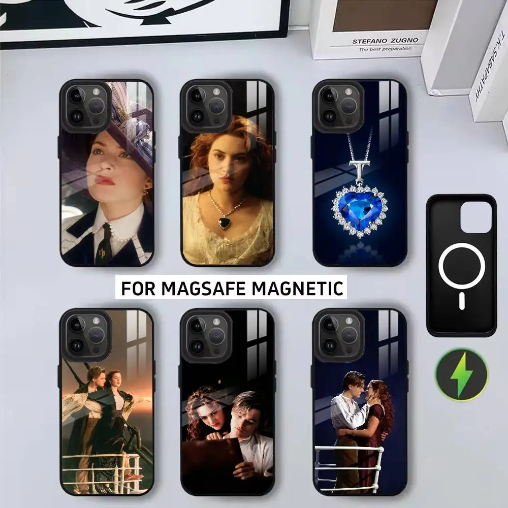 

Classic M-Moive T-Titanic rose-es Phone Case For iPhone17,16,15,14,13,12,11 Plus,Pro Magnetic For Magsafe Wireless Charging