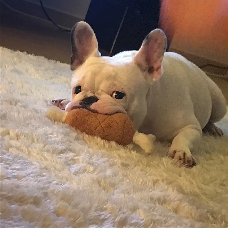 New Pet Dog Cat Fleece Chicken Legs Plush Toys Dog Toys Squeak Chew Sound Toy Fit For Small And Medium Pet Dog Durability Plush