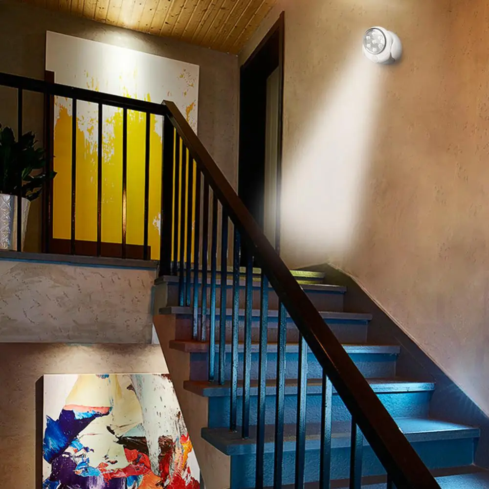 Sensor Light 7 Lights Motion Smart Wall Battery Powered For Bedroom Home Closet Lighting Led Night Lights Sensor Night Light