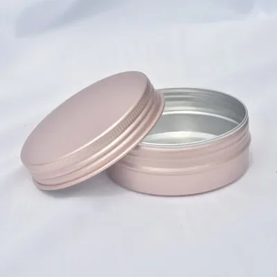 

50Pcs Aluminium Box Empty Screw Top Round Tin Cans Silver Makeup Case Cosmetic Storage Container Pots Jar DIY Cream Cosmetic Box