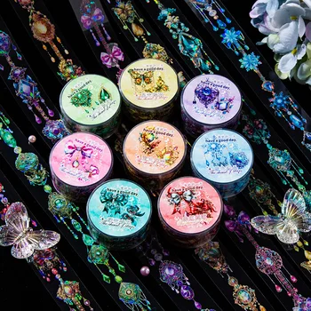 Mr.Paper 쉘 라이트 체인 테이프, 빈티지 장식에 적합, 200cm