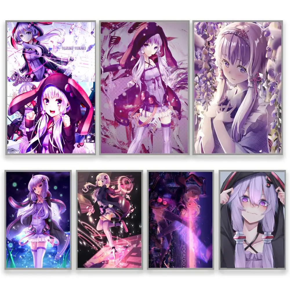 

Y-Yuzuki YukariS Poster Self-Adhesive Removable Poster, Peel & Stick Wall Art for Home Office Cafe Bar Wall Decor