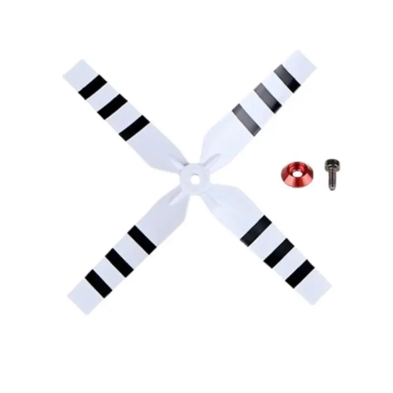 4-Blade Tail Rotor with Screw & Nut, Rescue Version Tail Blade Assembly for GOOSK-Y E2GPS RC Helicopter