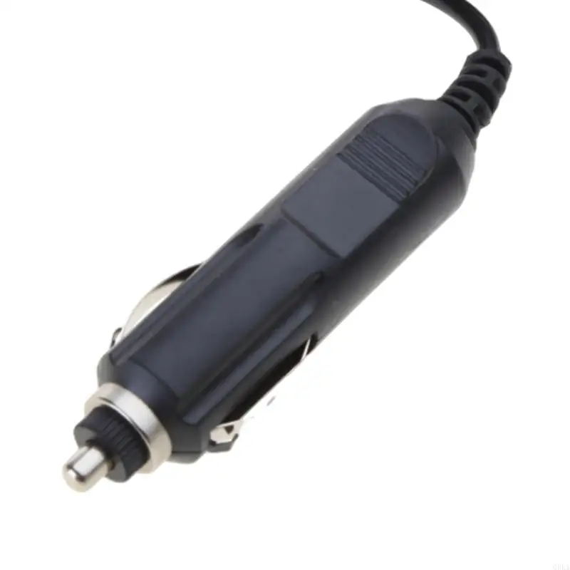 Q0KA 12V Car Auto Power Supply Cable for DC5.5mm x2.1mm to Car Cigarette-lighter Male Plug