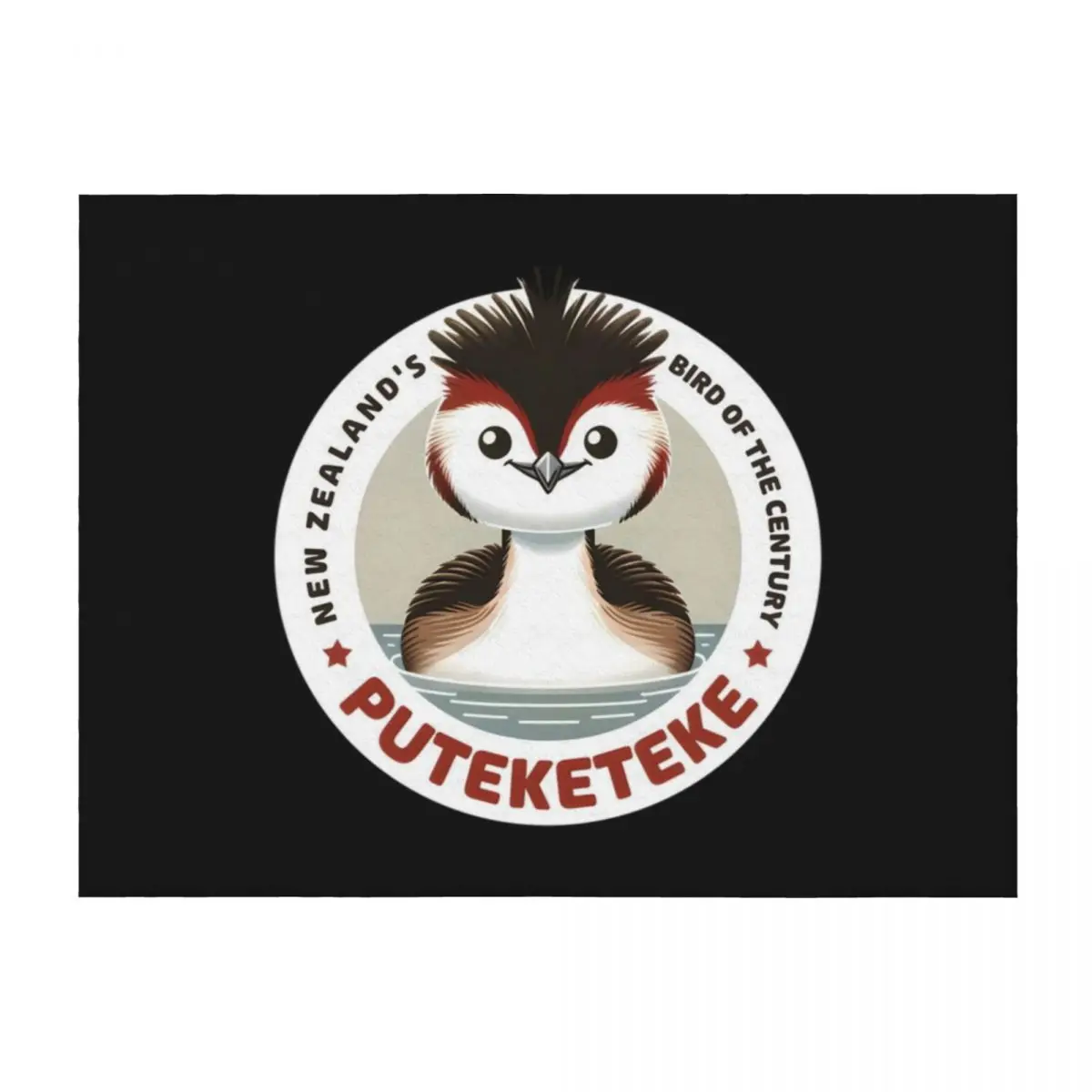 

Puteketeke Bird New Zealand's Bird of the Century Throw Blanket Warm Picnic Soft Plaid Luxury Throw Blankets