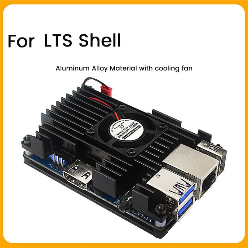 

[A64E] Защитный корпус из алюминиевого сплава для Orange Pi 3 LTS с вентилятором 30X30 и термопрокладкой, активное и пассивное охлаждение, металлический корпус