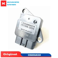 Sensores de flujo de masa de aire originales de Japón, 22680-AA310 22680AA310 197400-2090 para Subaru Outback Legacy Forester 2,0 T 2,0 S Impreza