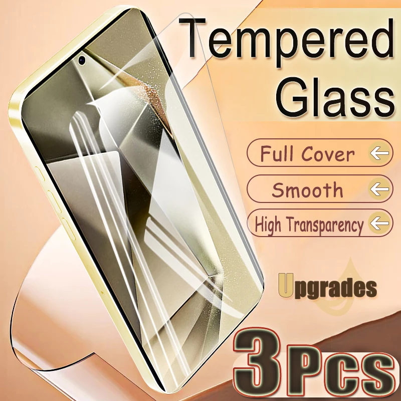 

Защитное стекло с функцией разблокировки по отпечатку пальца, 3 шт., для Samsung Galaxy S24 Ultra S 24, противоударное, 9H, защитная пленка для экрана