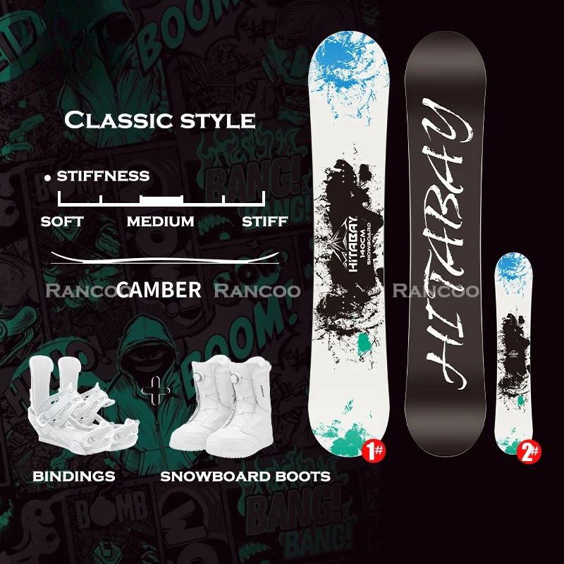 Freestyle Snowboard Custom Design Snow Board Park Camber Wood Core Snowboard for Winter Sports