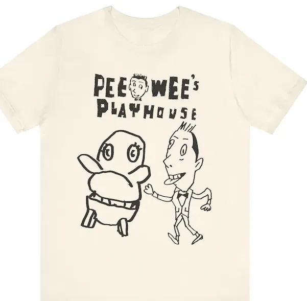 Pee Wee'S Playhouse T-Shirt Replica 80'S Fan Club Shirt Pee Wee Herman