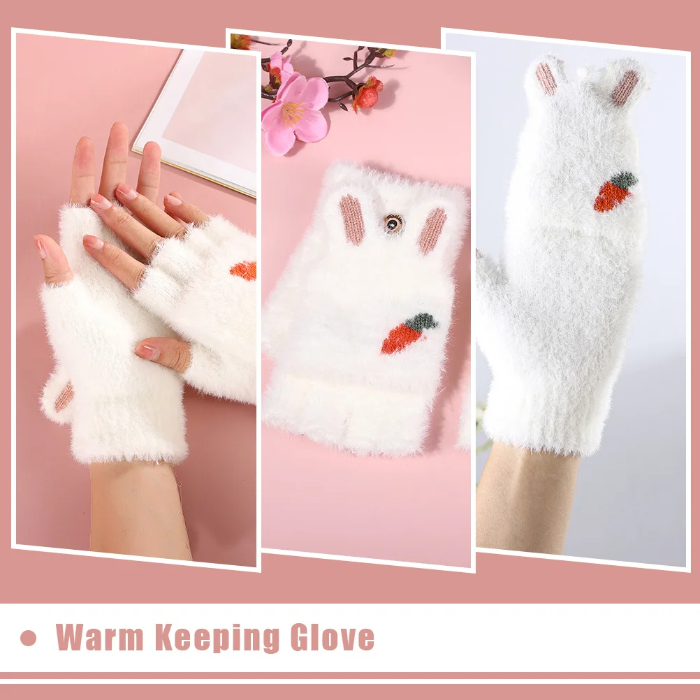 

Winter Gloves for Cold Weather Cartoon Warm Finger-covering Cute Handheld Warming