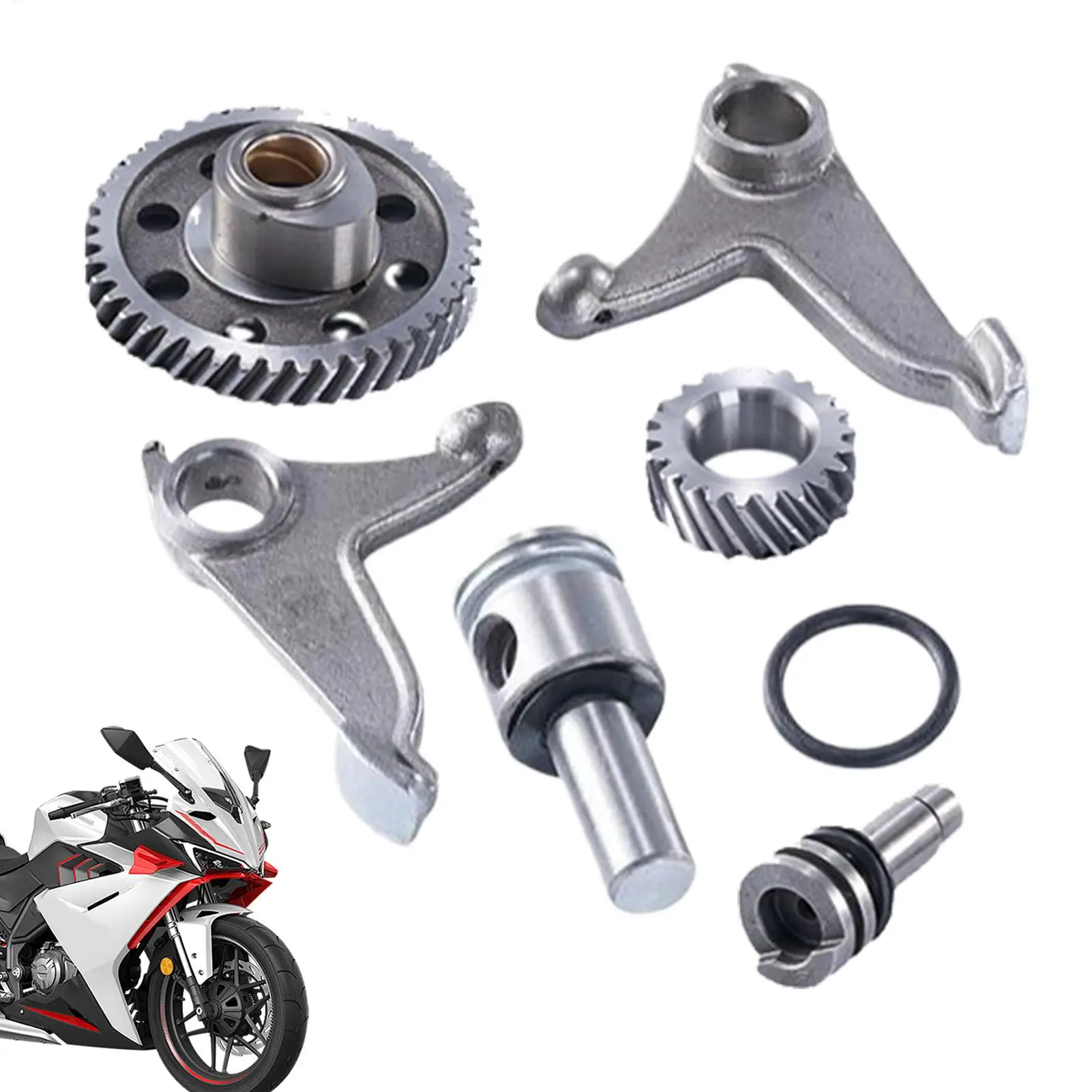 Camshaft Racing Silent Rocker Arm Kit 6 Pieces Camshaft Rocker Arm Kit Modification Accessories for Valves Ride Restorer Builder