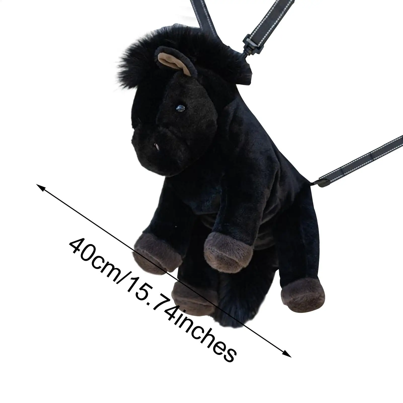 Sac à dos animaux en peluche doux en forme de cheval, sac à dos en peluche pour enfants, garçons et filles, fils, pépinière, primaire et préscolaire