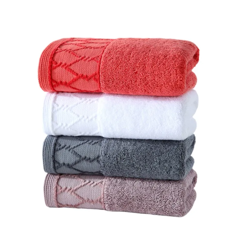 1/4/6PCS Pure Cotton Classic Face Towels Thickened Absorbent Jacquard Skin-friendly Bath Towels for Adults