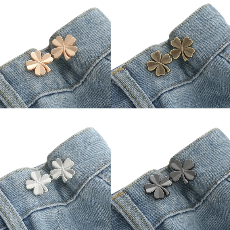 

Shamrock Brooches Pin Dress Clip Women Waist Tighten Buckle Clothing Accessory F3MD