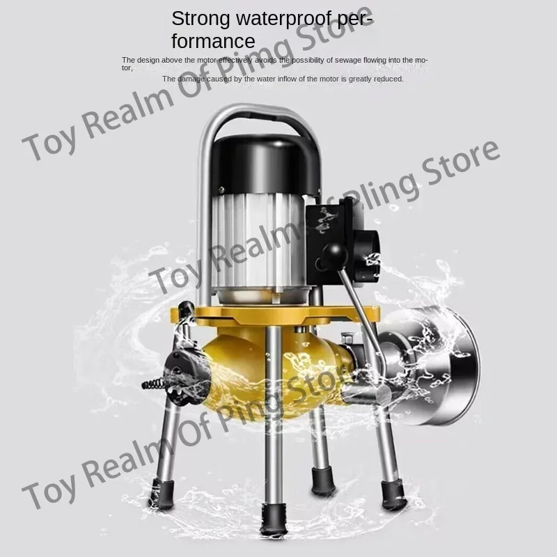 Professional 1500W Q-180 electric pipe dredge machine sewer   toilet floor drain  cleaning  family