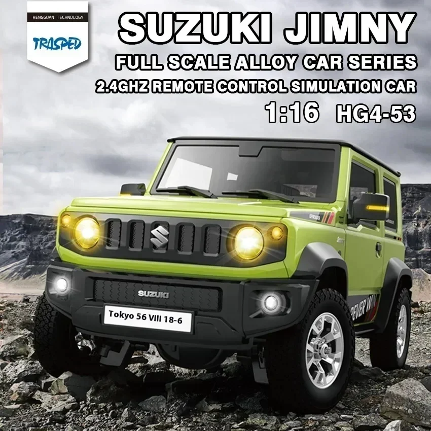 Jimny Hg4-53 Simulated Car Lights And Music Rc Car Full Size Off-Road Drop Resistant Remote Control Toy Boy Christmas Gift