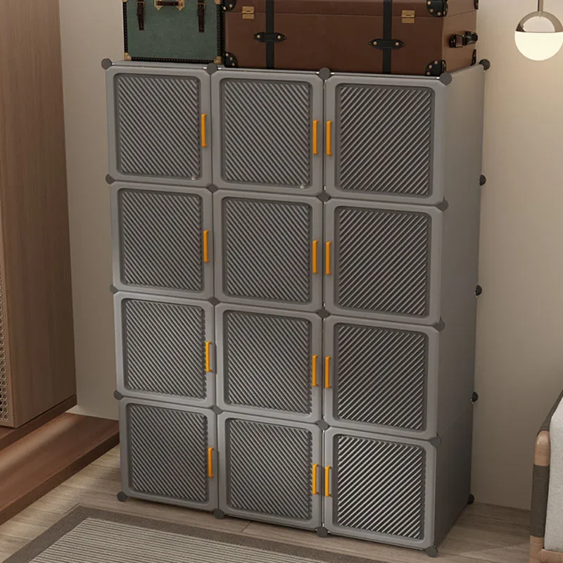Cheap Fabric Closet Placard Cupboard Storage Partitions Portable Cabinet Filing Wardrobe