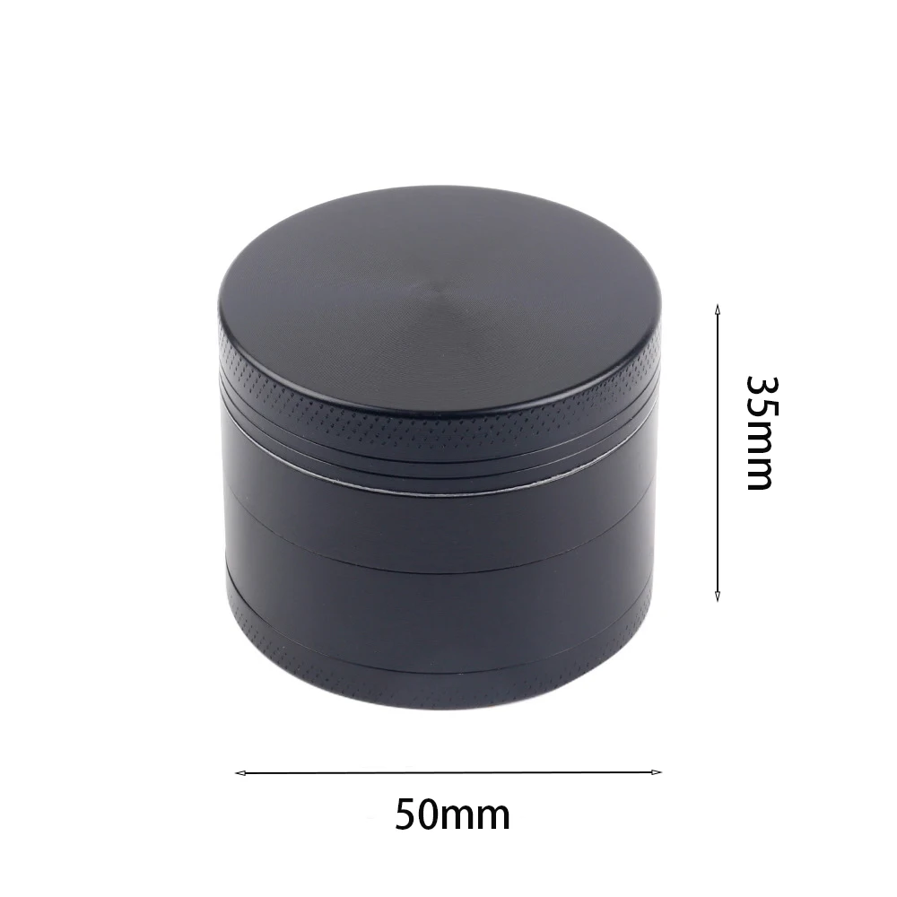 50MM Alloy Zinc Herb Grinder Tobacco Mills 4 Layers Spicy Cracking Magnetic Connection Smoking Accessories