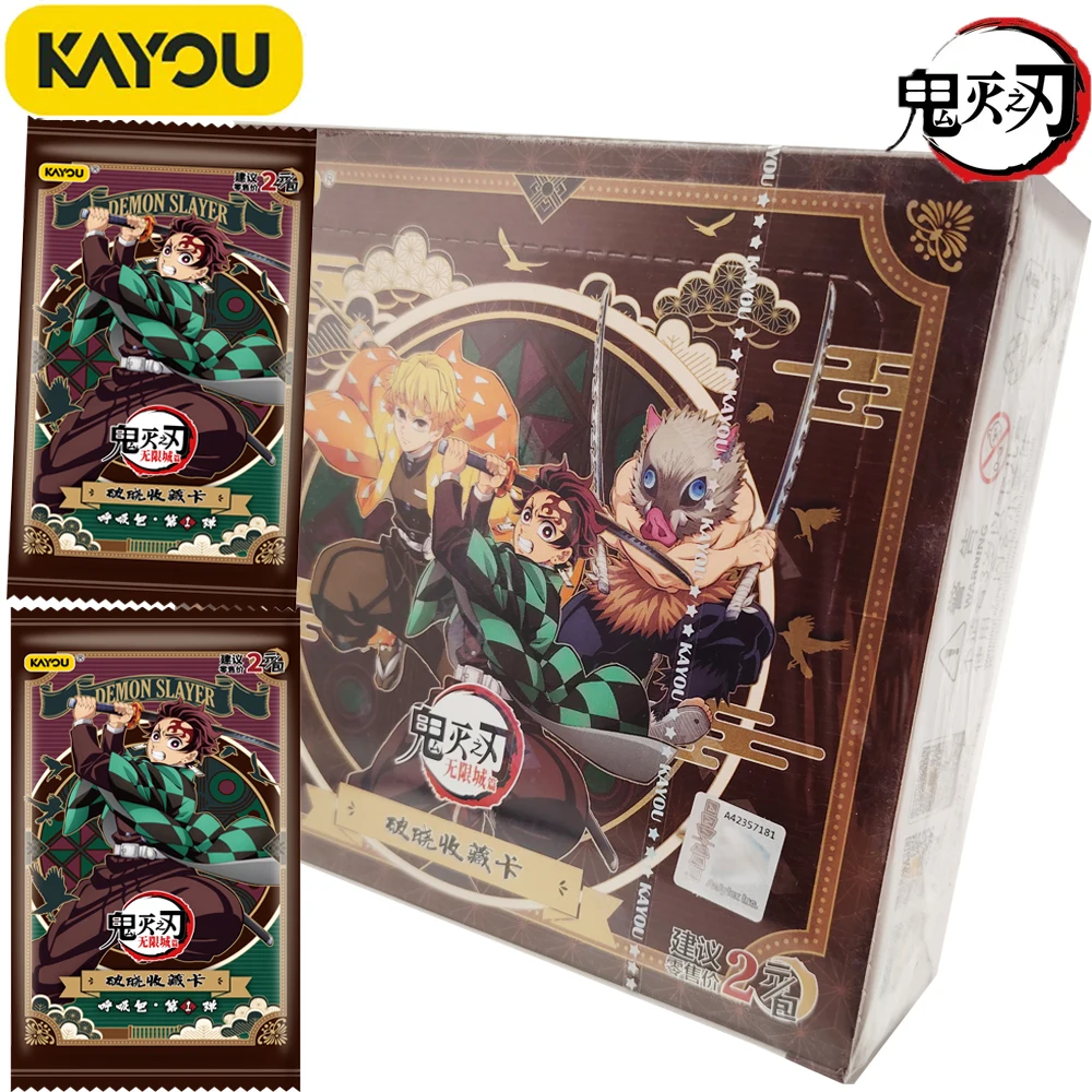 

New Official KAYOU Hot Blooded Anime Demon Slayer Collection Card Popular Character Unique Design Fashion Cards Boys Girls Gifts
