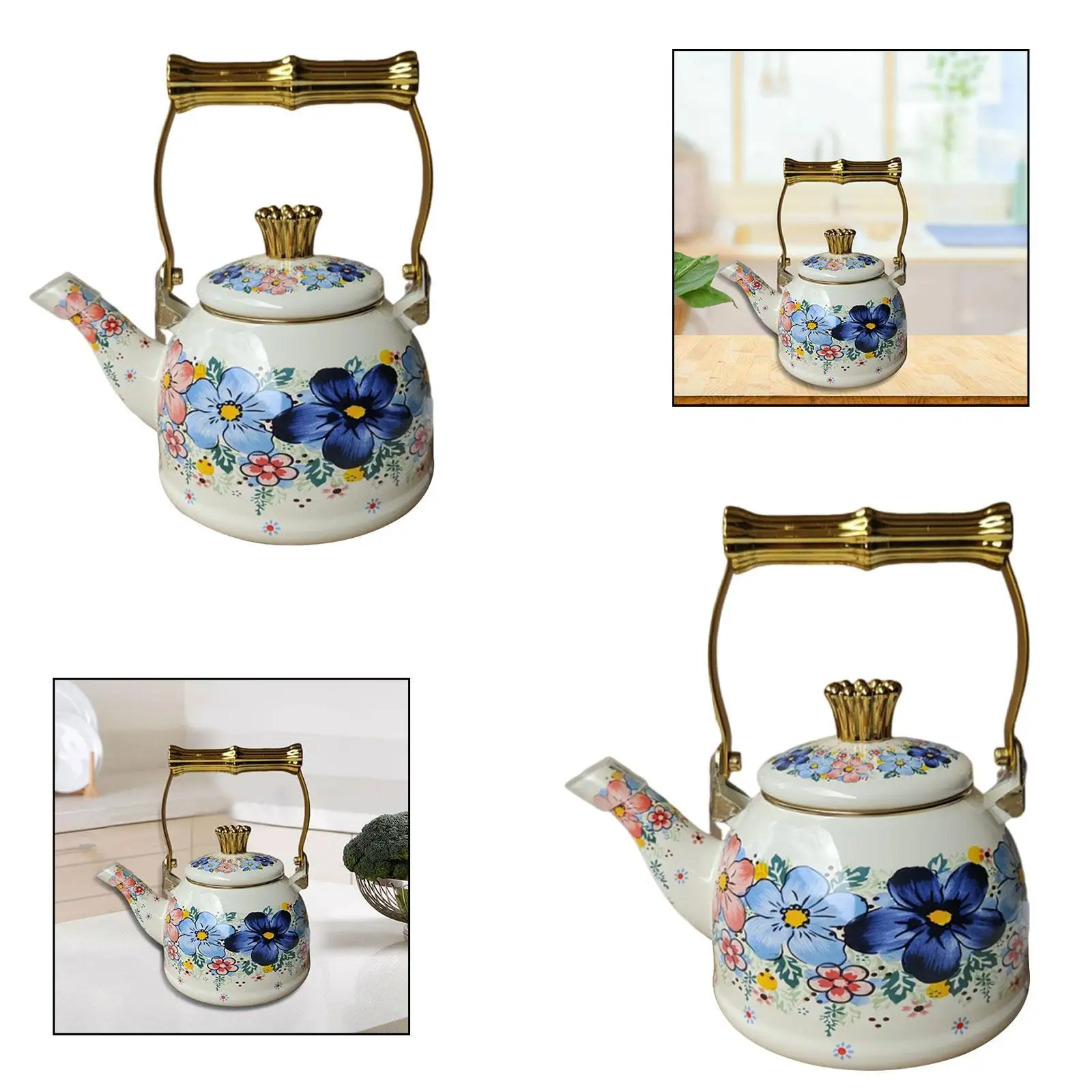 Enamel Tea Kettle M…