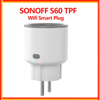 SONOFF S60 TPF Wifi Smart Plug with Energy Monitor Voice Control 16A EU Smart Socket Via eWelink APP Work with Alexa Google Home