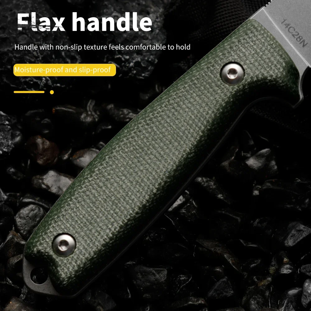 High quality multifunctional fixed blade - outdoor camping, rescue, and emergency survival knife, men's gift