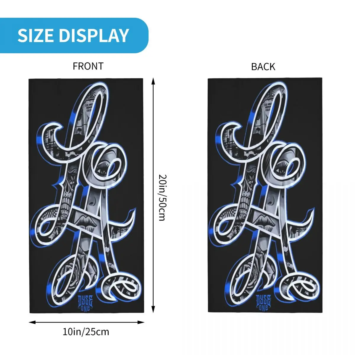 Dyse One-Écharpe anti-UV pour moto, bandana respirant, masque facial, tube de cou, pêche en plein air, cyclisme, crique, LA Los Angeles