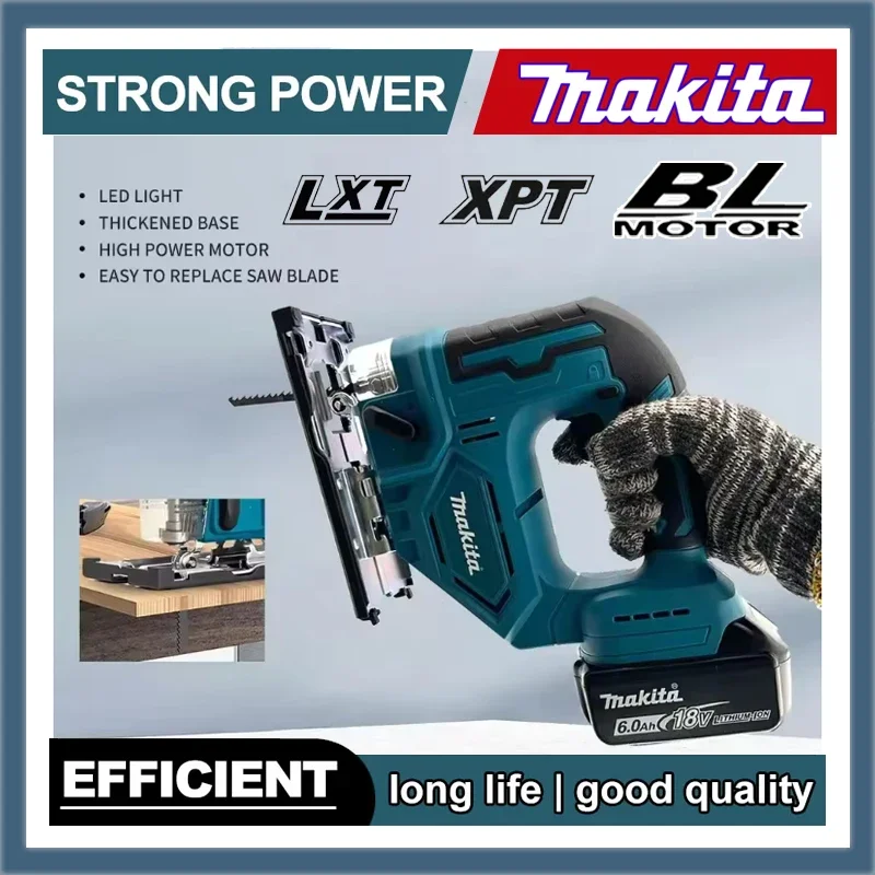 

Makita DJV182Z Electric Jig With Saw Blade 340W Brushless Jigsaw Cordless Barrel Handle Jigsaw Portable Carpenter Power Tool