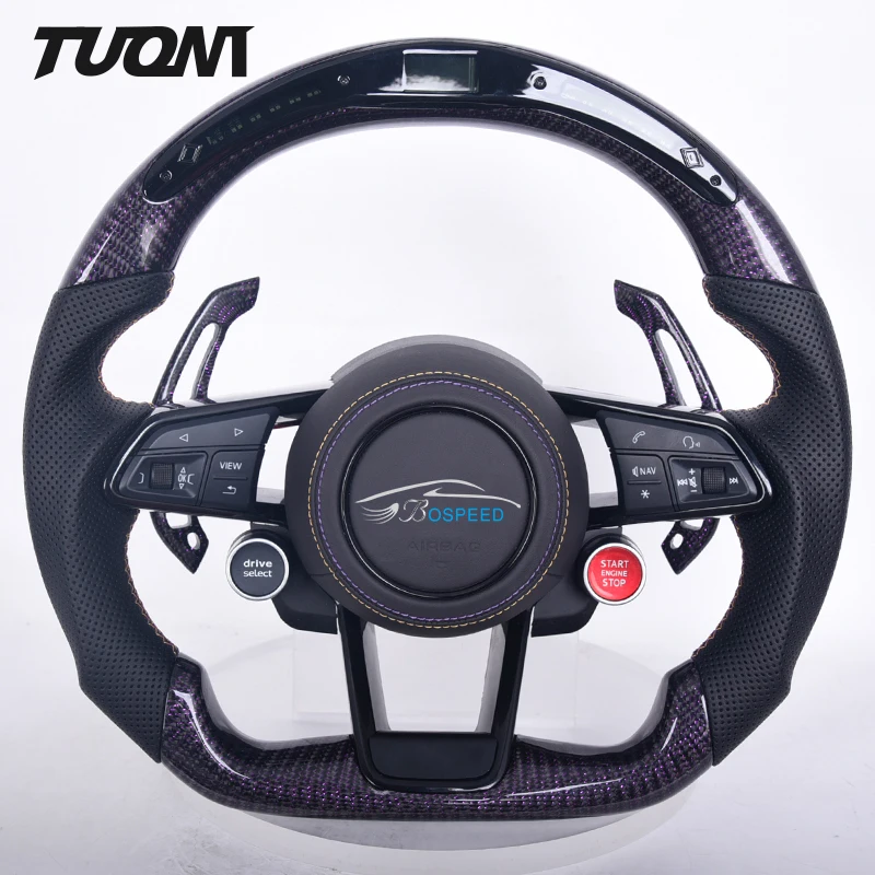 

LED Forged Carbon Fiber Steering Wheel For Audi R8 RS3 RS4 RS5 RS6 RS7 A3 A4L A5 A6L A7 Q2 Q3 Q5 Q7 S3 S4 S5 S6 S7 8V B8 C7 TT