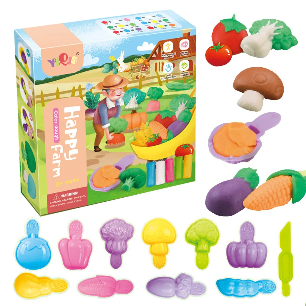 Playdough Dinosaur World Play Dough Set Plasticine Mold Animal Ocean Modeling Clay Kit Slime Toys Set DIY Kid Cutter Mould