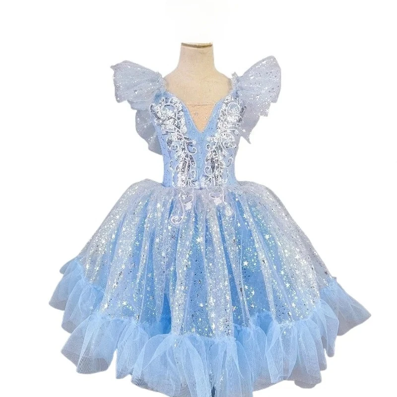 

Ballet Dress Long Romantic Tutu Professional Ballet Swan Lake Ballerine Femme Children Girls Fairy Ballet Costume Dance Costume