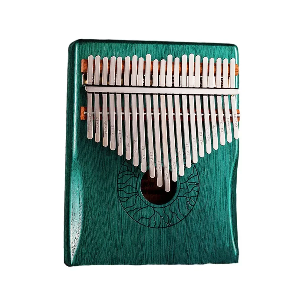 Kalimba Thumb Piano Solid Wood Tuning Hammer Wood 21 Keys Beginner Beginners Calimba Compact Finger Entertainment