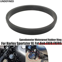 For Harley Sportster XL Road Glide Fat Bob FXFB FXFBS FXLR Motorcycle Speedometer Waterproof Rubber Ring Trim Ring Above Black
