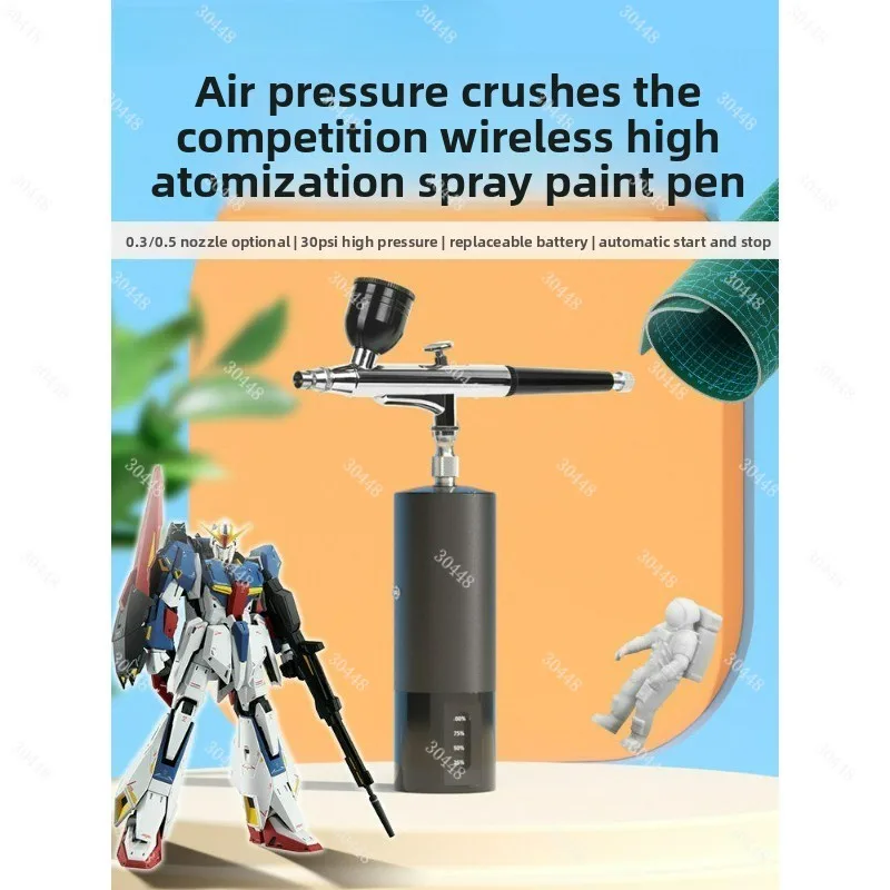 Lithium Electric Airbrush Model Spray Paint Pen Baking Figure Manicure Air Pump Spray Gun Acrylic Paint Painted Rechargeable