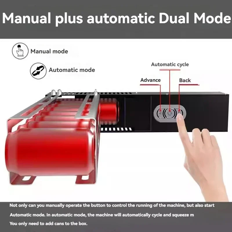 1PC Electric Automatic Can Press, Can Flattening Machine, Household Electric Aluminum Cola Beer Can Crushing Machine