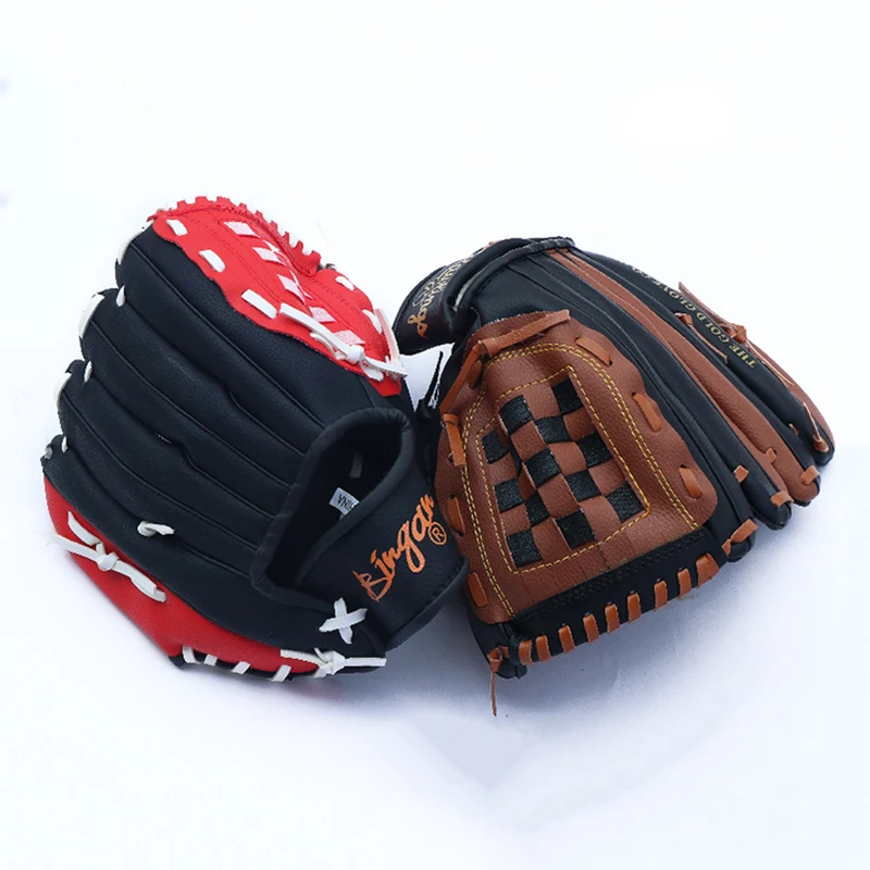 Thickened Baseball Glove For Outdoor Sport PVC Softball Practice Equipment Left Hand Pitcher Catching Training Teenagers Adults